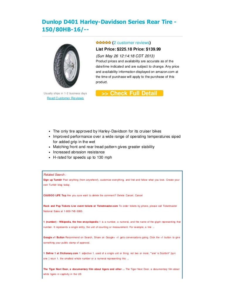 harley davidson dunlop d401