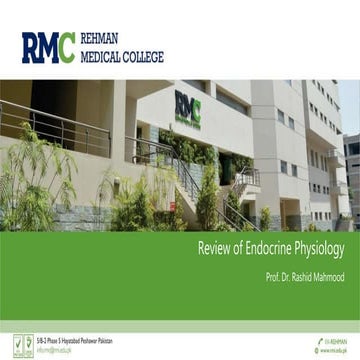 Review of endocrinology Physiology 