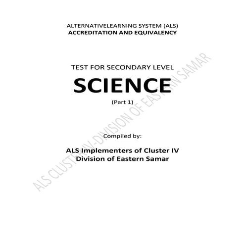 Practice Test in Science | PDF
