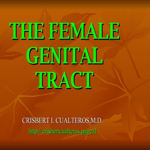 Female Genital Tract Pathology