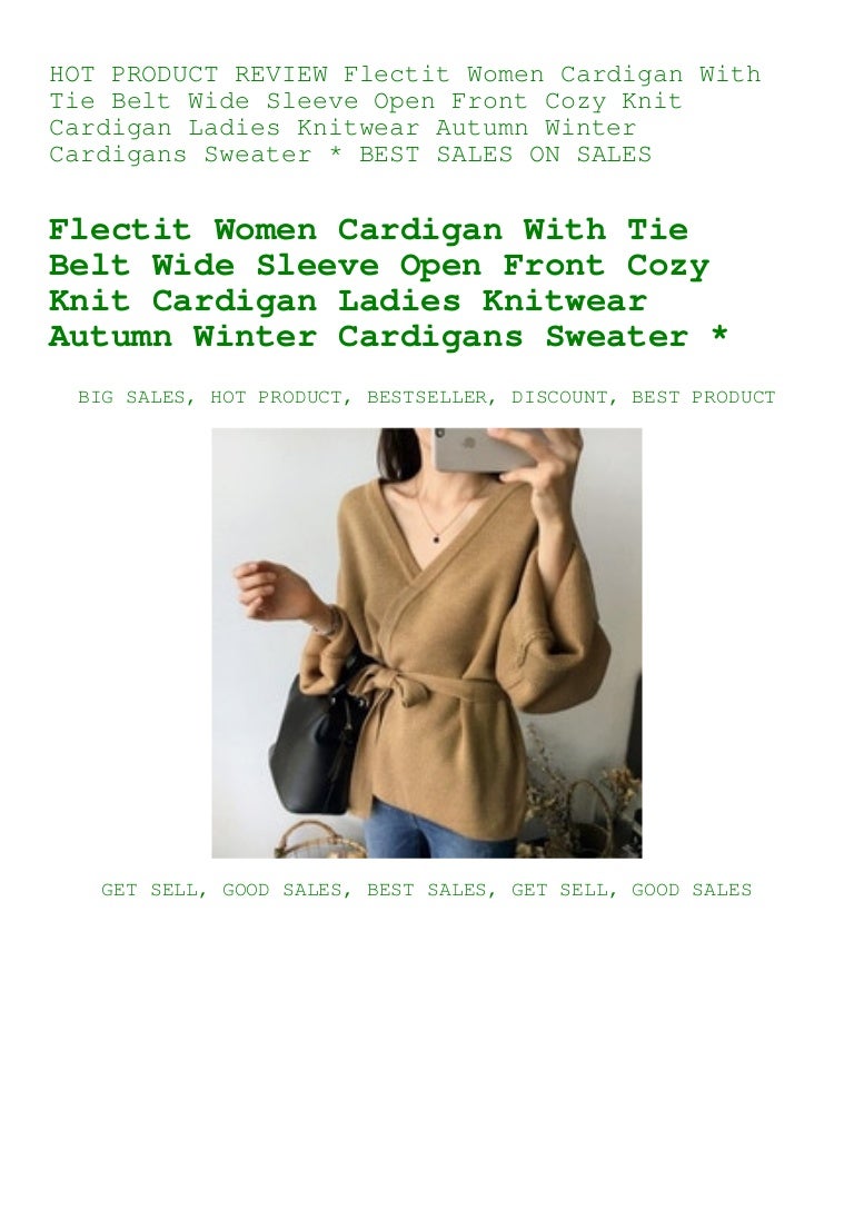 women's cardigan with tie belt