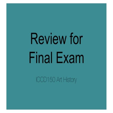 Self-Review for Final Exam | PPT