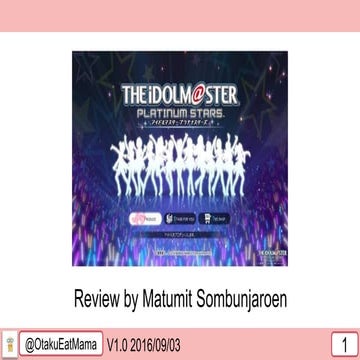 Idol Master Platinum Stars アイマス プラチナスターズ Game Review