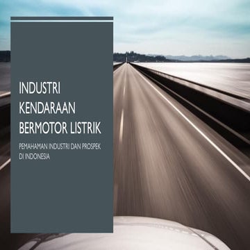 Tinjauan Industri Kendaraan Bermotor Listrik