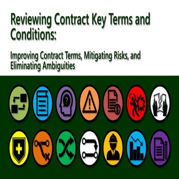 Reviewing Contract Key Terms and Conditions