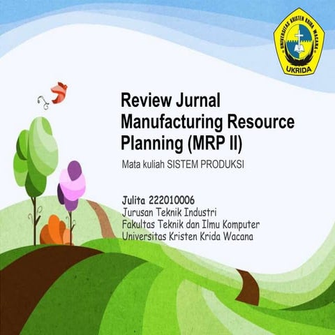 Manufacturing Resources Planning