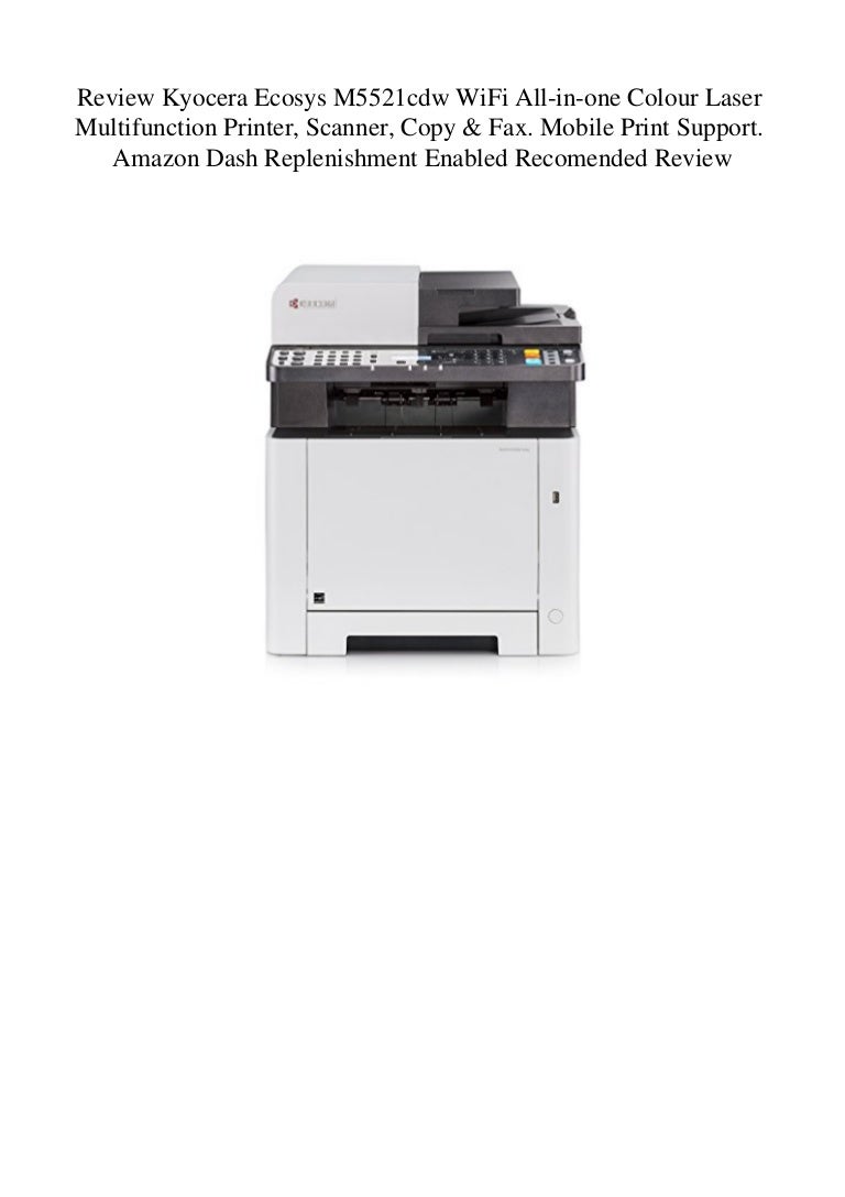 Kyocera Ecosys M5521cdw Stampante Laser A Colori Con Wi-Fi - Stampa, Copia, Scanner E Fax - Foto 8