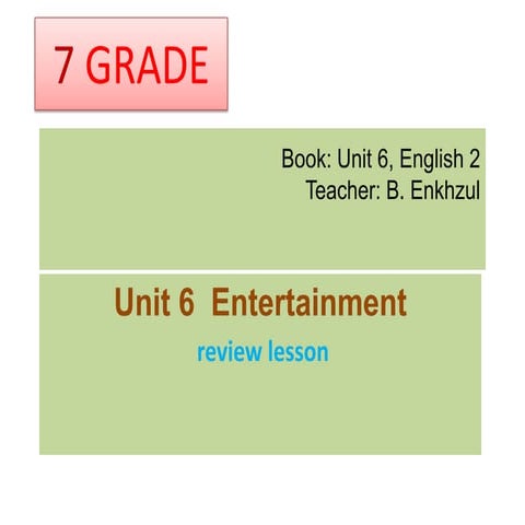 Review Lesson Uni 6 Pptx