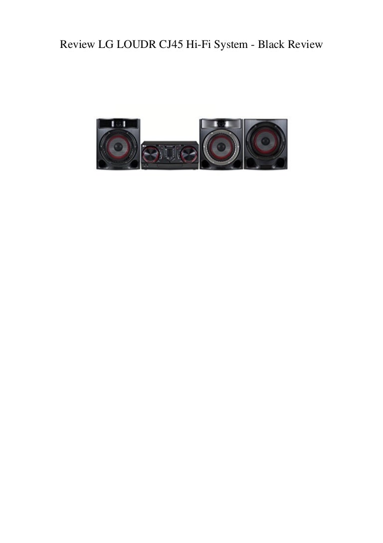 lg loudr cj45