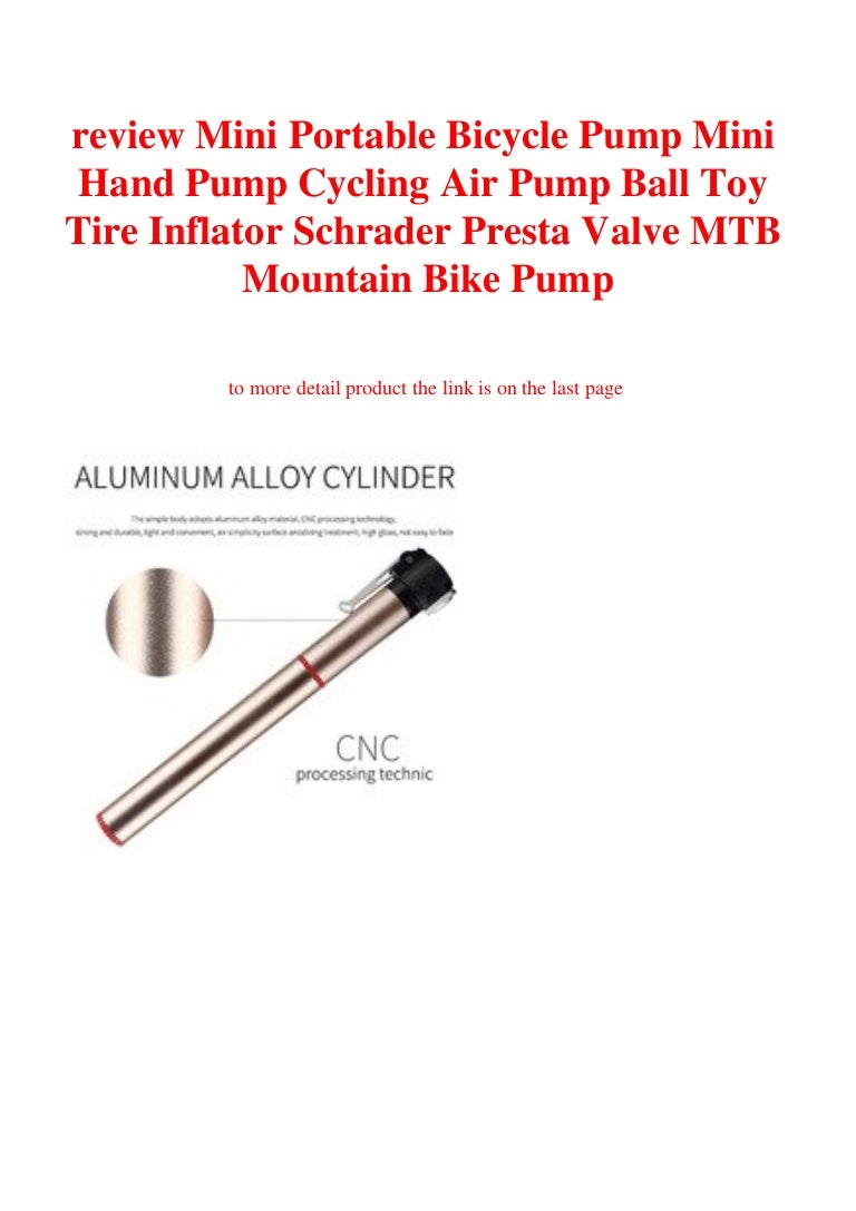 hand pump presta valve