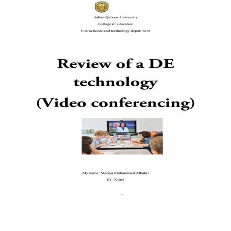 Review of a de technology.