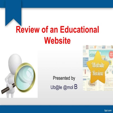 Review of an educational website | PPTX
