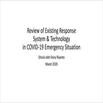 Review of Existing Response System & Technology.