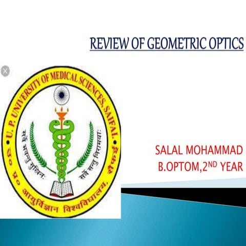 Review of geometric optics