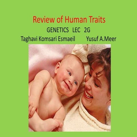 Review of human traits