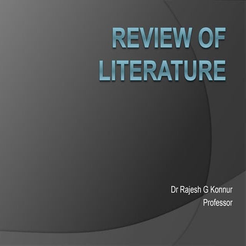 Review of literature class aku