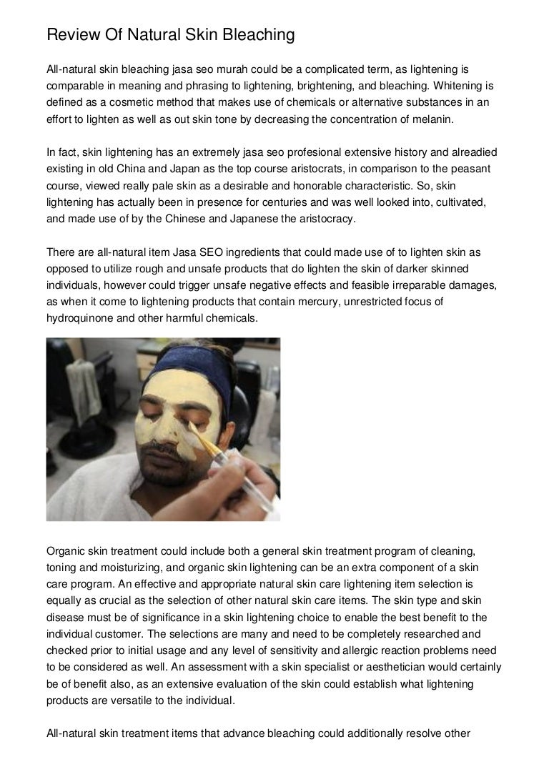 Review Of Natural Skin Bleaching