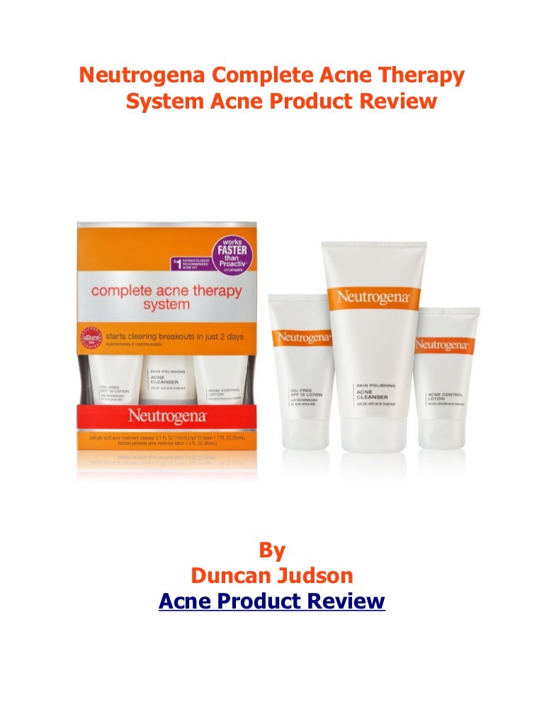 Neutrogena Complete Acne Therapy Kit Acne Product Review