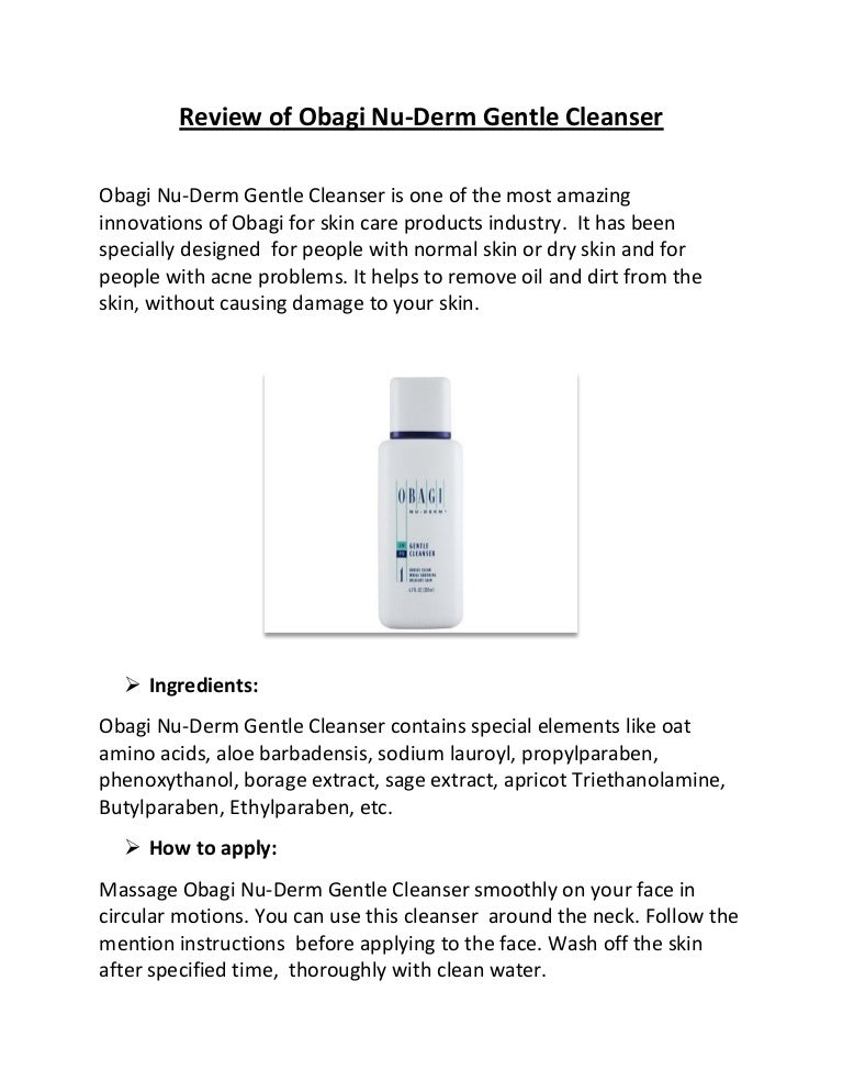 obagi nu derm cleanser