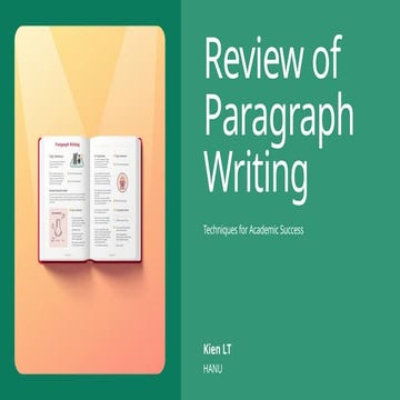 Review of Paragraph Writing Review of Paragraph Writing | PPTX
