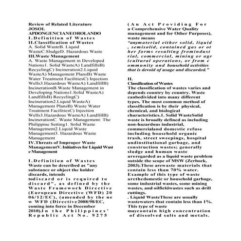 Review of related literature