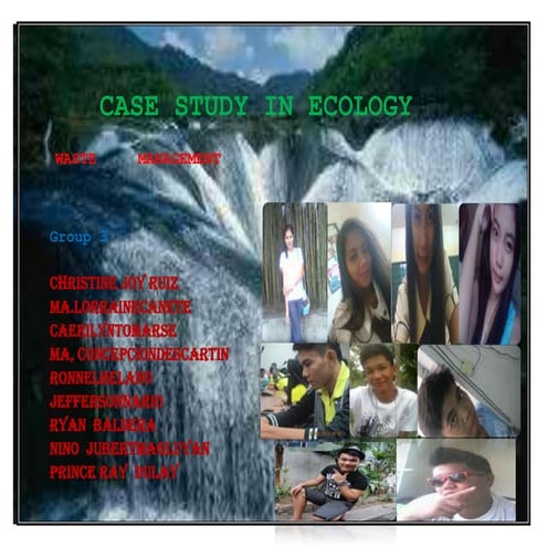 case study in ecology,about waste management