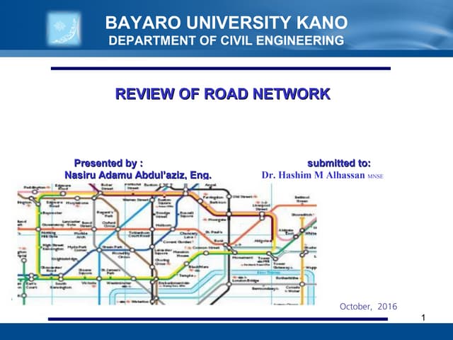 Review of road network