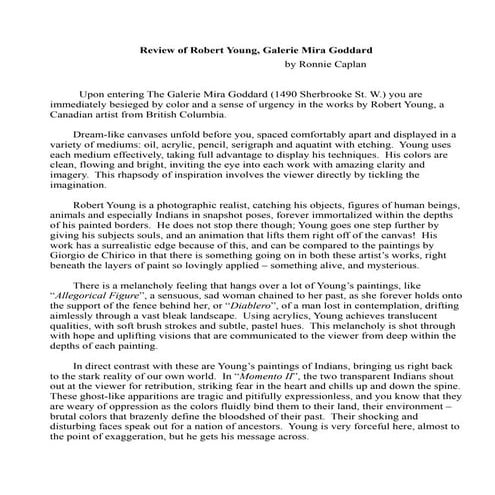 Review of robert young