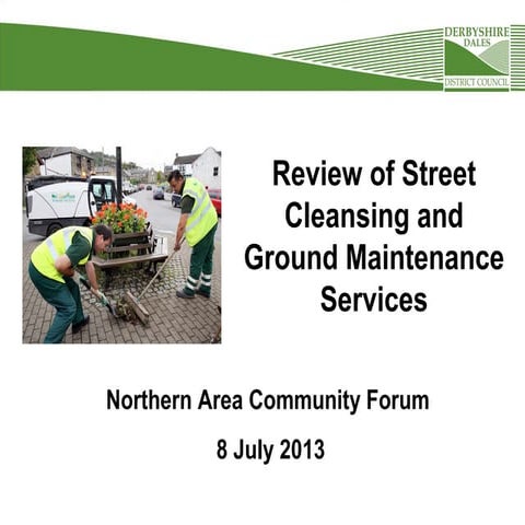 Review of street cleansing and ground maintenance services