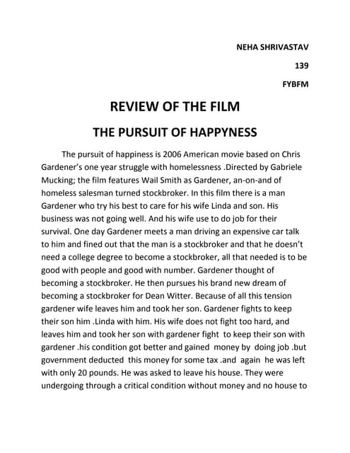 The Pursuit Of Happiness Screenplay Pdf