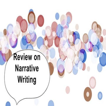 Review on Narrative Writing.pptx Tips on how to write a narrative essay