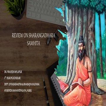 Review on sarangadhara Samhita.pptx on rasa shastra