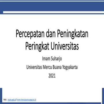 Review Pemeringkatan Webometric dan 4icu 2021 