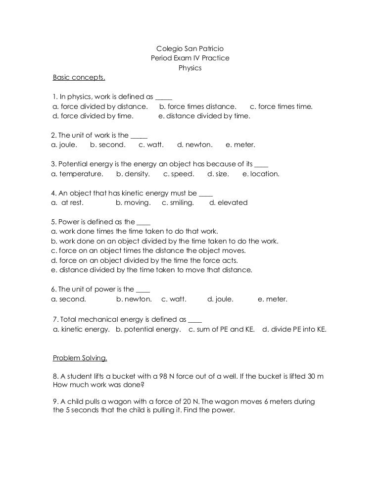 Ap physics review picture