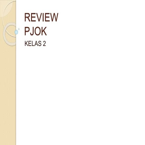 Review pjok kelas 2 tema 3