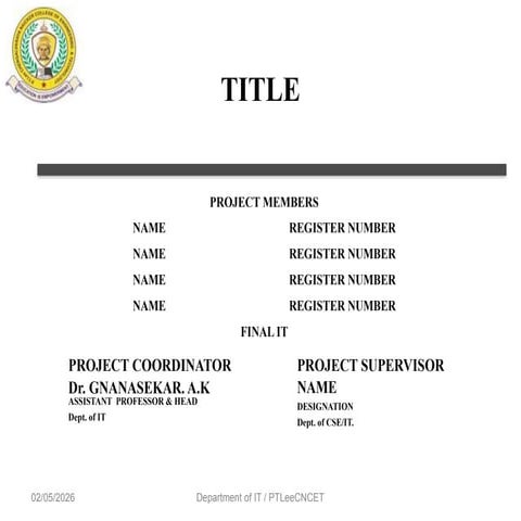 Online voting system for final year project | PPTX