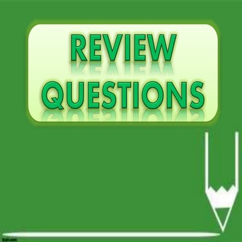 Review questions in Math 3rd Grading Period
