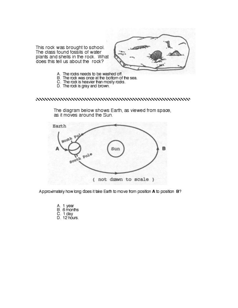 Elementary science (Review questions)