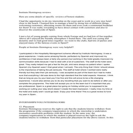 Reviews hospitality management