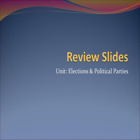 Review slides | PPT