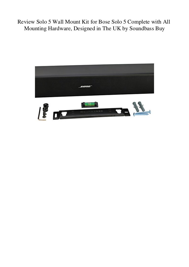 bose solo mount