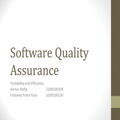 Software Quality Factors | PPTX