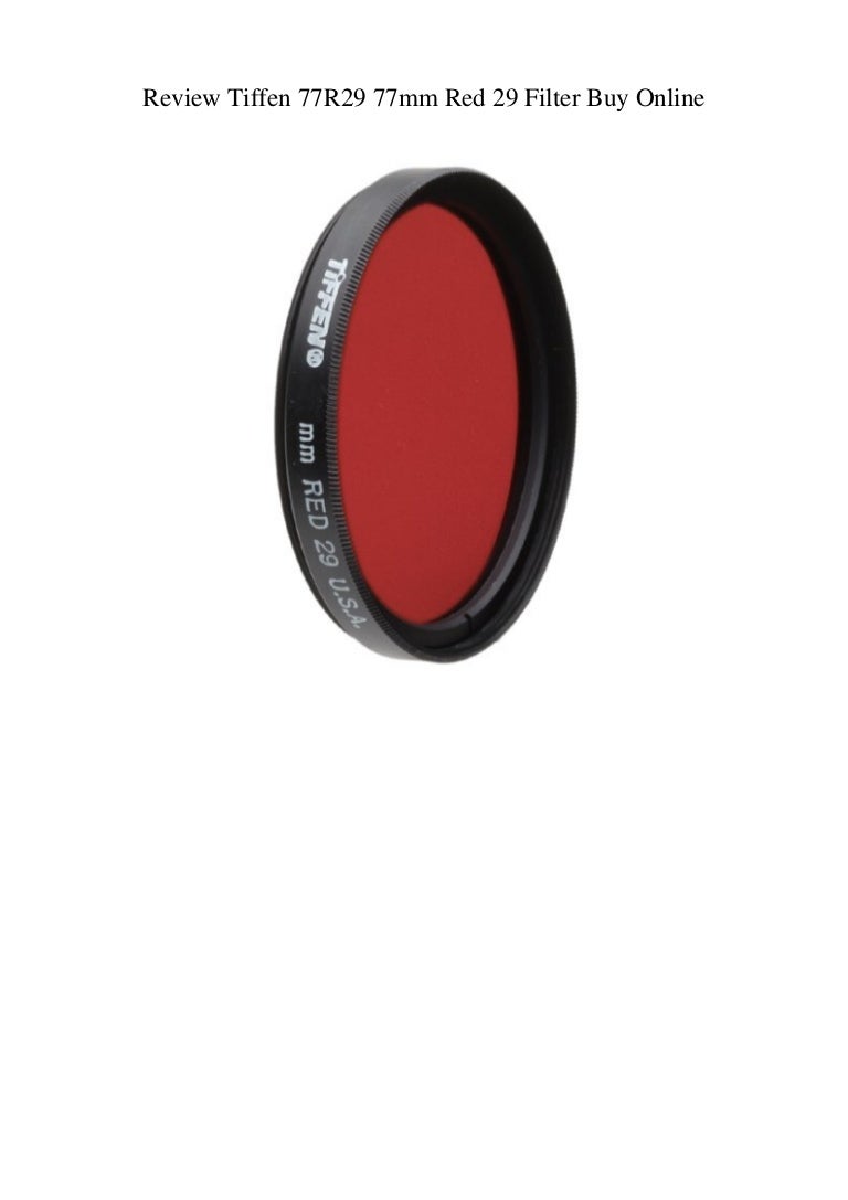 Red Tiffen 58mm 29 Filter