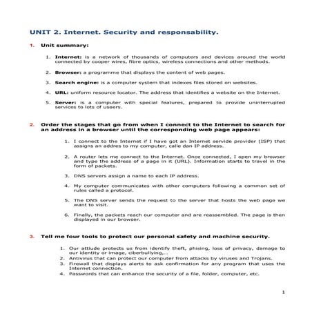 Review unit 2 tecnology 2 eso