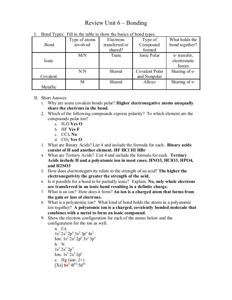 Review Unit 6 Key
