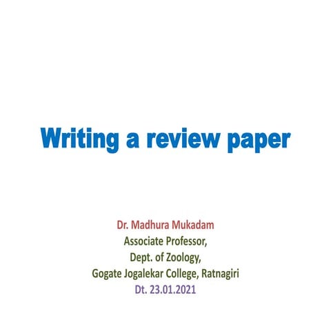 Review writing