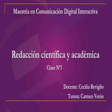 Unidad 1 |Redacción académica y científica