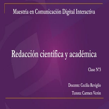 Unidad 3 | Redacción Académica y Científica
