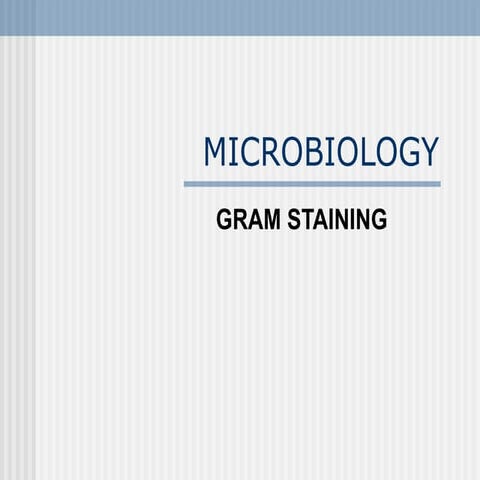 Revised Gram Staining
