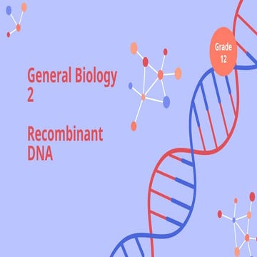 gene cloning powerpoint for general biology 2 | PPTX